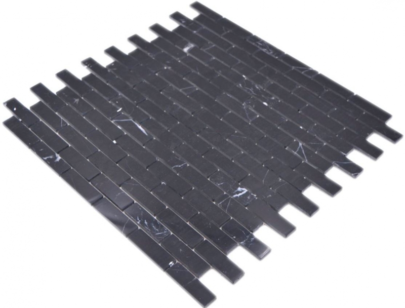 Mosaico mosaico autoadhesivo compuesto piedra natural Nero pared cocina MOS200-4M82