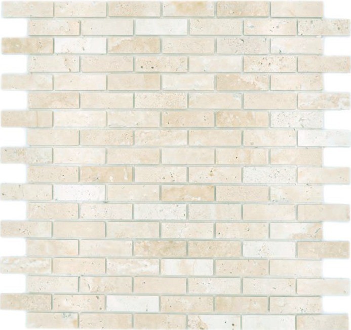 Mosaico mosaico autoadhesivo compuesto piedra natural travertino beige MOS200-4M92