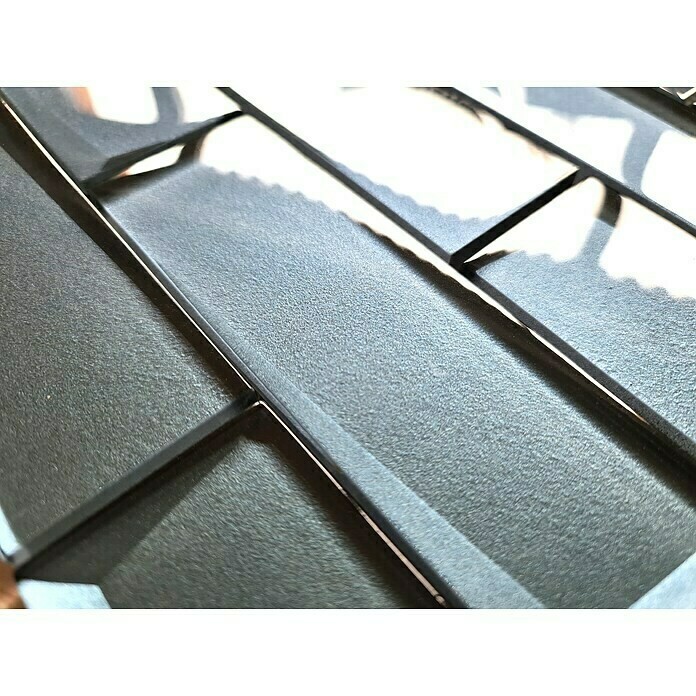 Mosaico de vidrio Metro 3D óptico terra gris azul salpicadero de cocina MOS88-XB05