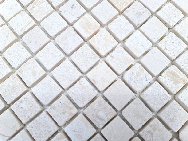 Mosaico mosaico de mármol THUMBNAIL blanco backsplash cocina ducha piso MOS40-T23W_f