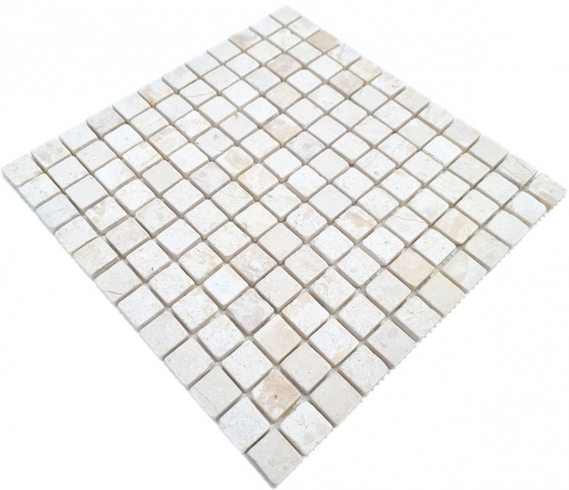 Muestra de mano mosaico azulejo mármol mosaico THUMBNAIL blanco backsplash cocina ducha suelo MOS40-T23W_m