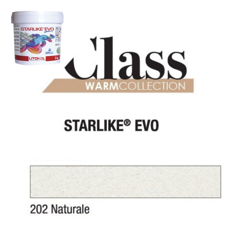 Litokol STARLIKE EVO 202 NATURALE blanco viejo III Mortero adhesivo de resina epoxi cubo de 5 kg