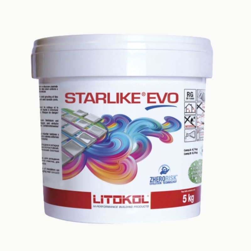 Litokol STARLIKE EVO 100 BIANCO ASSOLUTO adhesivo de resina epoxi blanco cubo de 5kg