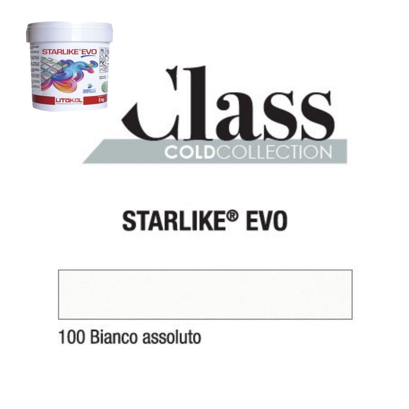 Litokol STARLIKE EVO 100 BIANCO ASSOLUTO adhesivo de resina epoxi blanco cubo de 5kg