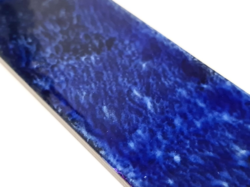 Azulejo de pared vintage cerámica azul brillante cocina baño ducha MOS24-AIR02