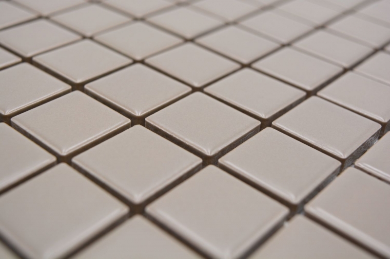 Muestra de mano mosaico azulejo SLUDGE SILK GREY mate azulejo backsplash cerámica BAÑO MOS18D-2411_m