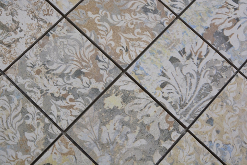Mosaico de cerámica gres porcelánico multicolor mate pared suelo cocina baño ducha MOS16-71CS