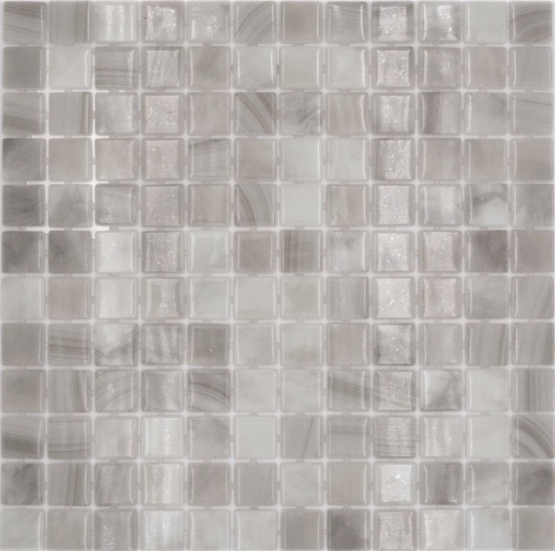 Piscina mosaico piscina mosaico de vidrio crema gris iridiscente pared suelo cocina baño ducha MOS220-P56251