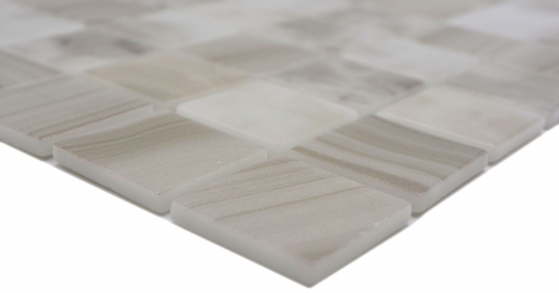 Piscina mosaico piscina mosaico de vidrio beige claro iridiscente pared suelo cocina baño ducha MOS220-P56381