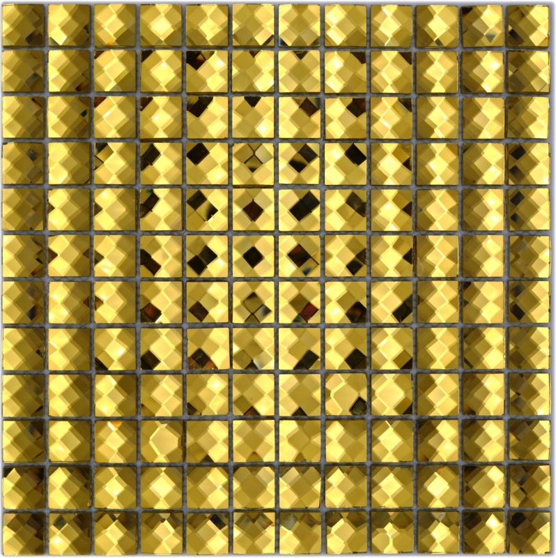 Diamante mosaico de azulejos de oro brillante pared de la cocina cuarto de baño ducha MOS130-GO823