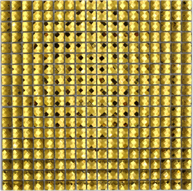 Diamond mosaico de azulejos de oro brillante pared cocina baño ducha MOS130-GO821