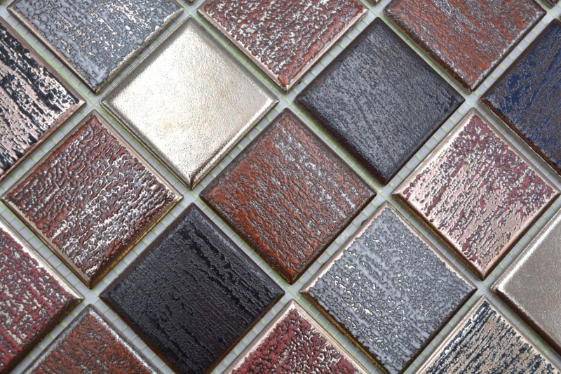 Mosaico de cerámica multicolor mate pared cocina baño ducha MOS24-1235