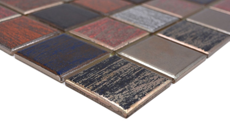 Mosaico de cerámica multicolor mate pared cocina baño ducha MOS24-1235