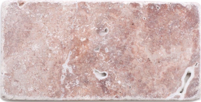 Azulejos de mosaico de piedra natural travertino rojo mate pared suelo cocina baño ducha MOSF-45-M450