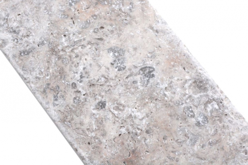 Azulejos de mosaico de piedra natural travertino blanco gris mate pared suelo cocina baño ducha MOSF-45-M470
