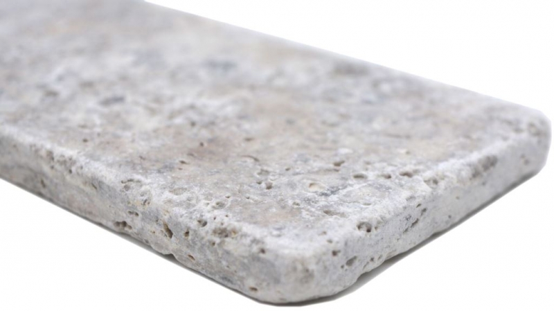 Azulejos de mosaico de piedra natural travertino blanco gris mate pared suelo cocina baño ducha MOSF-45-M470