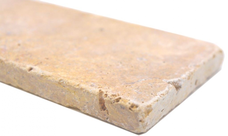 Azulejos de mosaico de piedra natural travertino amarillo dorado mate pared suelo cocina baño ducha MOSF-45-M510