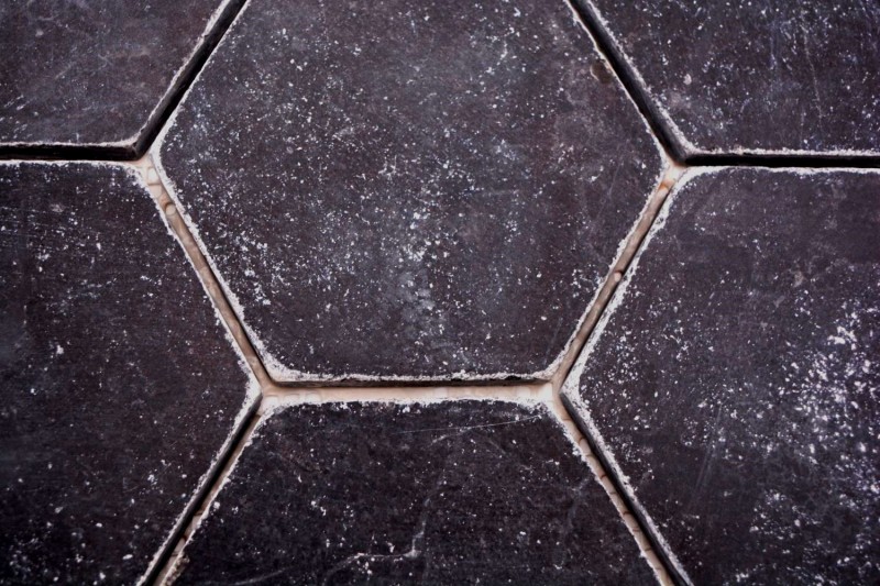 Azulejos de mosaico de piedra natural mármol negro mate pared suelo cocina baño ducha MOS42-HX143_f