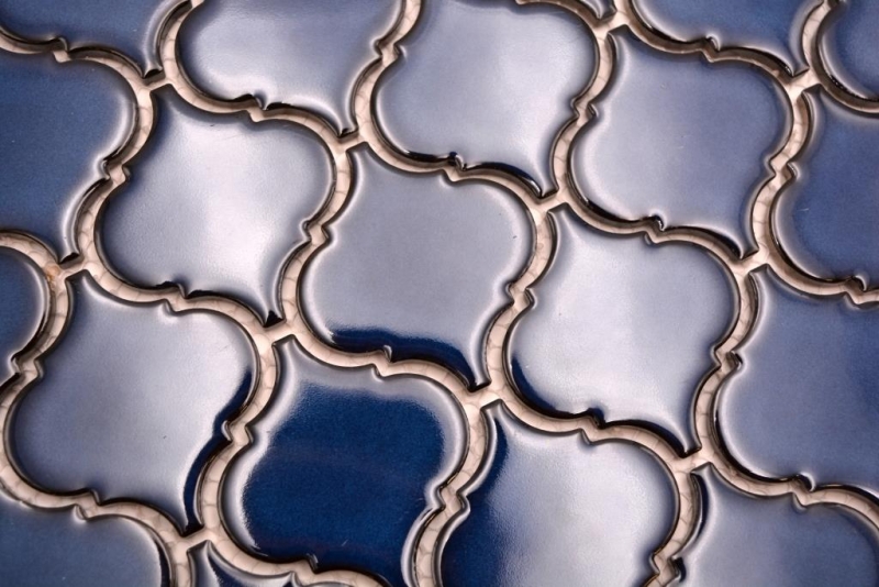 Mosaico de cerámica azulejos de mosaico azul cobalto brillante pared piso cocina baño ducha MOS13-P451_f