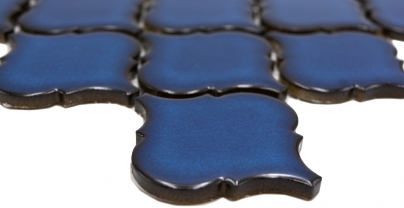 Mosaico de cerámica azulejos de mosaico azul cobalto brillante pared piso cocina baño ducha MOS13-P451_f