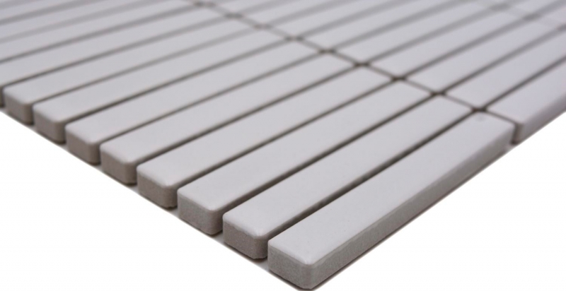 Cerámica mosaico mosaico varillas blanco mate pared cocina baño ducha MOS24-CG91_f