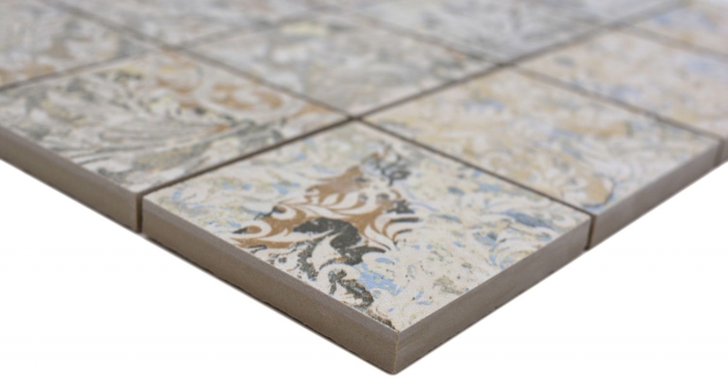 Muestra de mano cerámica mosaico gres porcelánico multicolor mate pared suelo cocina baño ducha MOS16-71CS_m