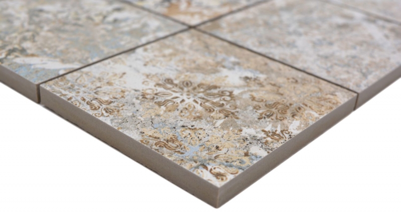 Muestra de mano cerámica mosaico porcelana gres multicolor mate pared suelo cocina baño ducha MOS23-95CS_m