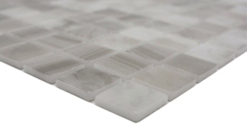 Muestra de mano piscina mosaico piscina mosaico de vidrio beige claro iridiscente pared suelo cocina baño ducha MOS220-P56251_m