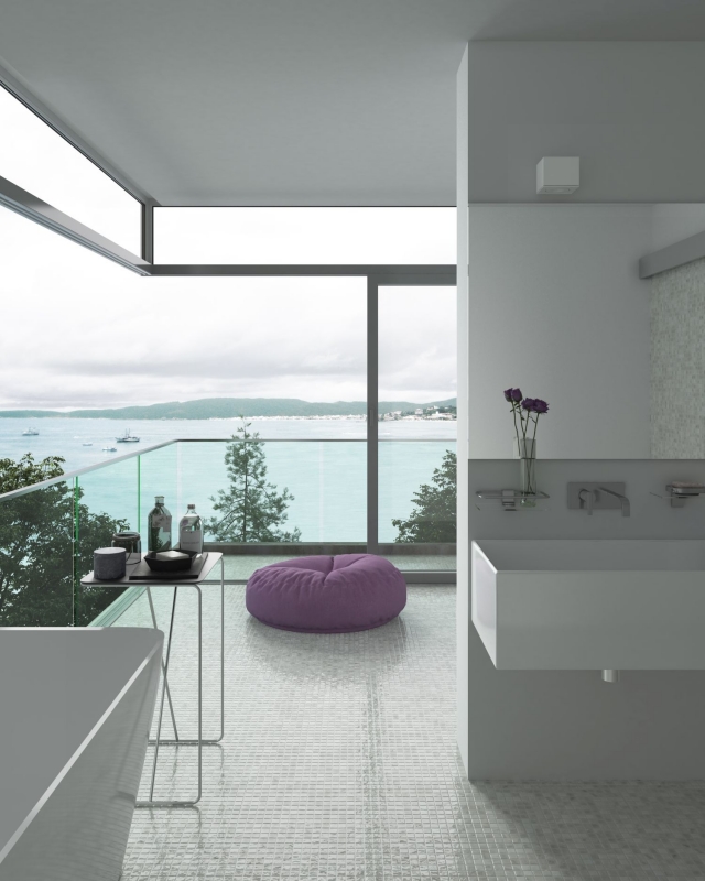 Muestra de mano piscina mosaico piscina mosaico de vidrio beige claro iridiscente pared suelo cocina baño ducha MOS220-P56251_m