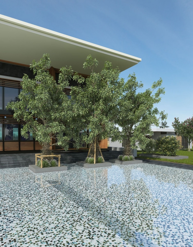 Muestra de mano piscina mosaico piscina mosaico de vidrio gris antracita iridiscente pared suelo cocina baño ducha MOS220-P56256_m