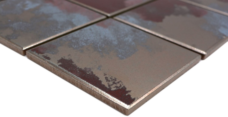 Mano patrón de cerámica mosaico de cerámica multicolor mate pared cocina baño ducha MOS22-1236_m