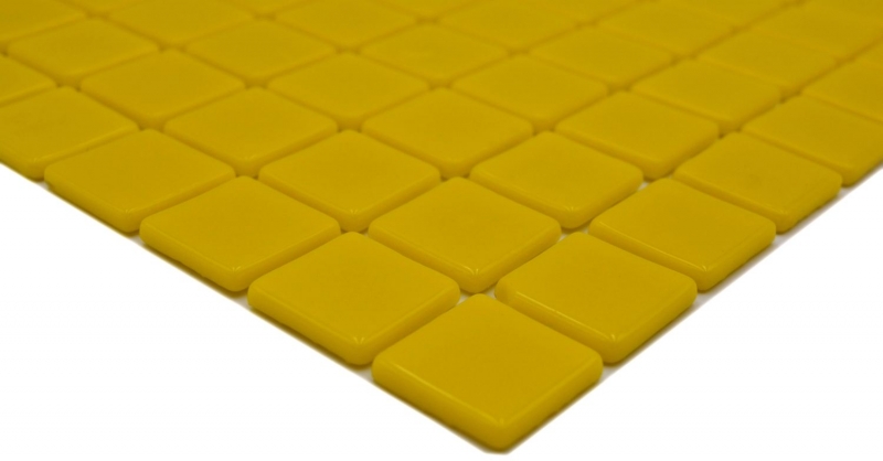 Muestra de mano piscina mosaico piscina mosaico de vidrio mosaico amarillo brillante pared suelo cocina baño ducha MOS220-P25801_m