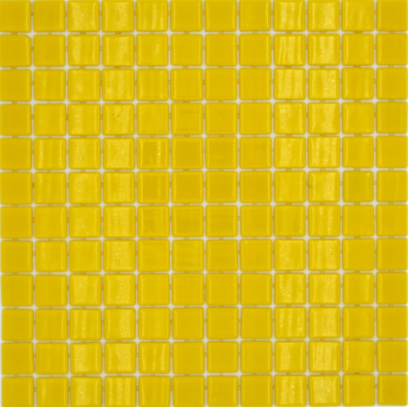 Muestra de mano piscina mosaico piscina mosaico de vidrio mosaico amarillo brillante pared suelo cocina baño ducha MOS220-P25801_m