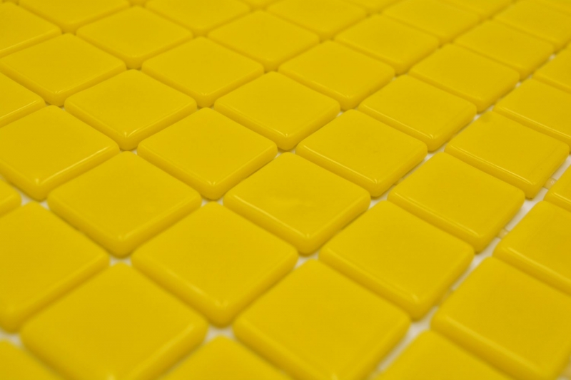 Muestra de mano piscina mosaico piscina mosaico de vidrio mosaico amarillo brillante pared suelo cocina baño ducha MOS220-P25801_m