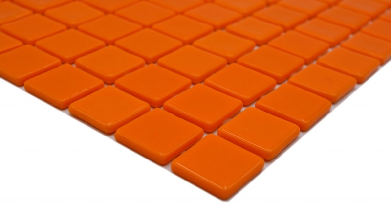 Muestra de mano piscina mosaico piscina mosaico de vidrio mosaico naranja brillante pared suelo cocina baño ducha MOS220-P25820_m