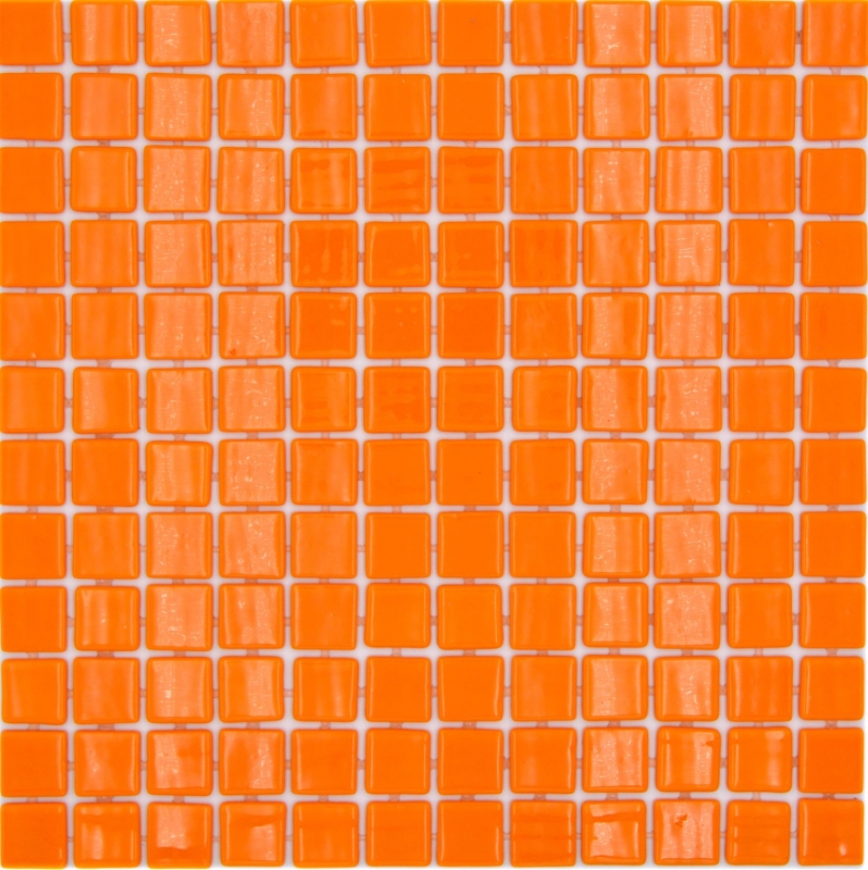 Muestra de mano piscina mosaico piscina mosaico de vidrio mosaico naranja brillante pared suelo cocina baño ducha MOS220-P25820_m