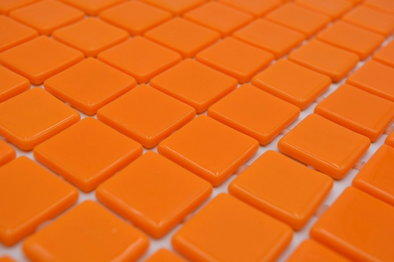 Muestra de mano piscina mosaico piscina mosaico de vidrio mosaico naranja brillante pared suelo cocina baño ducha MOS220-P25820_m