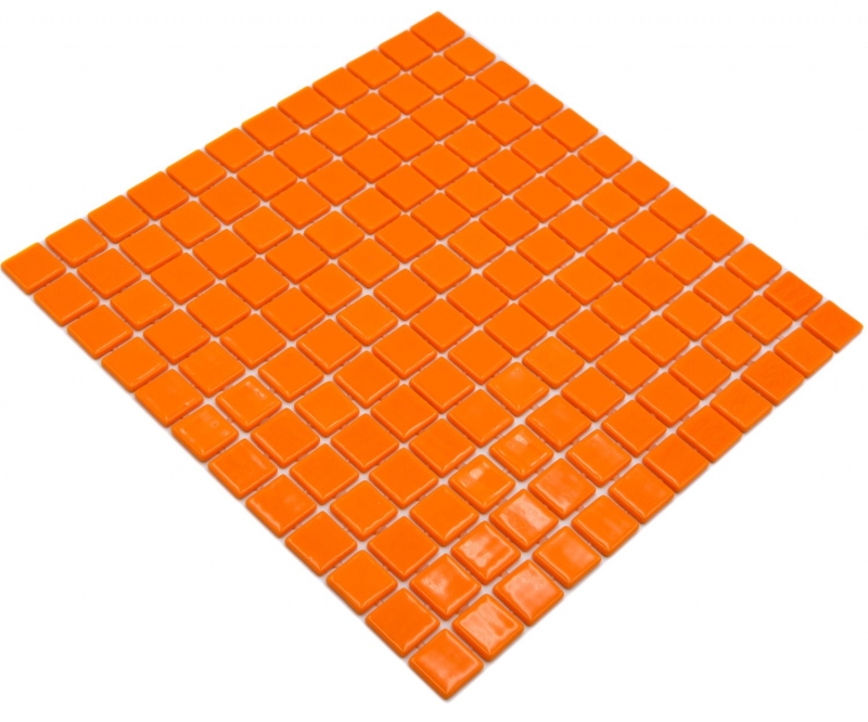 Muestra de mano piscina mosaico piscina mosaico de vidrio mosaico naranja brillante pared suelo cocina baño ducha MOS220-P25820_m