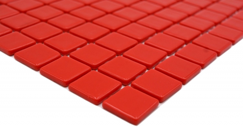 Muestra de mano piscina mosaico piscina mosaico de vidrio mosaico rojo brillante pared suelo cocina baño ducha MOS220-P25808_m