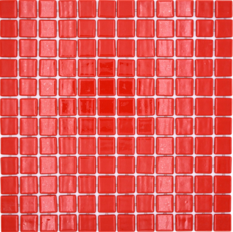 Muestra de mano piscina mosaico piscina mosaico de vidrio mosaico rojo brillante pared suelo cocina baño ducha MOS220-P25808_m