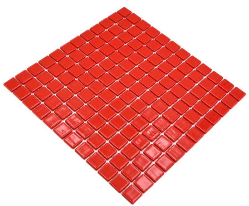 Muestra de mano piscina mosaico piscina mosaico de vidrio mosaico rojo brillante pared suelo cocina baño ducha MOS220-P25808_m