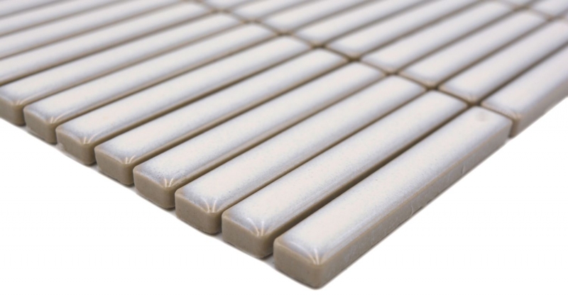 Muestra de mano cerámica mosaico mosaico azulejos blanco antiguo brillante pared cocina baño ducha MOS24-CG31_m