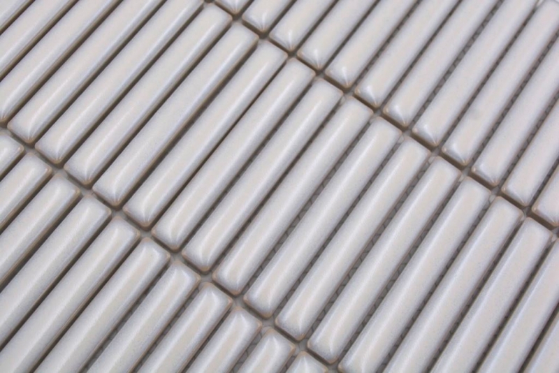 Muestra de mano cerámica mosaico mosaico azulejos blanco antiguo brillante pared cocina baño ducha MOS24-CG31_m
