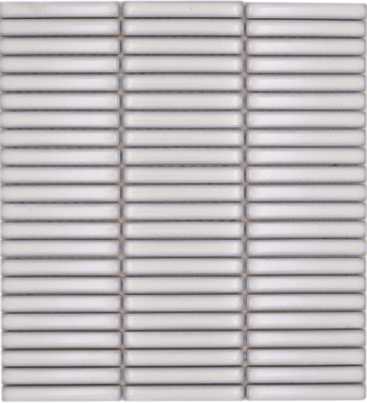 Muestra de mano cerámica mosaico mosaico azulejos blanco antiguo brillante pared cocina baño ducha MOS24-CG31_m