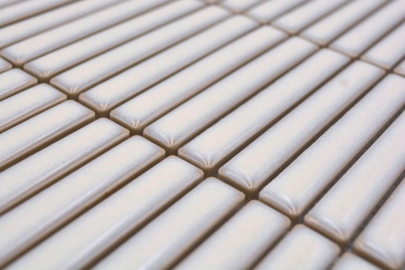 Muestra de mano cerámica mosaico mosaico azulejos blanco antiguo brillante pared cocina baño ducha MOS24-CG31_m