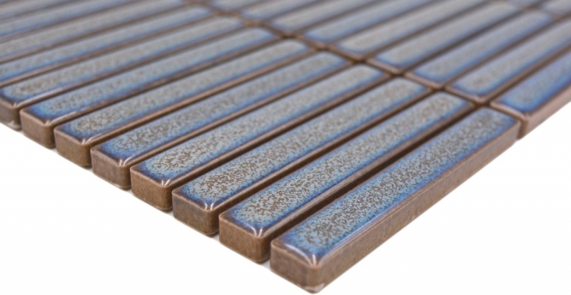 Muestra de mano cerámica mosaico mosaico azulejos gris azul brillante pared cocina baño ducha MOS24-CG41_m