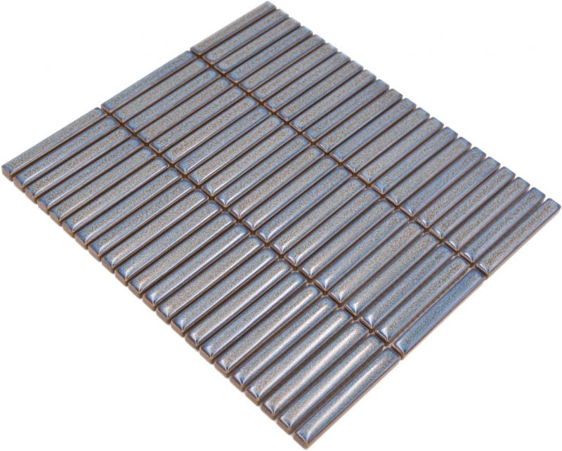 Muestra de mano cerámica mosaico mosaico azulejos gris azul brillante pared cocina baño ducha MOS24-CG41_m