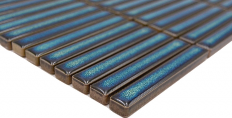 Muestra de mano cerámica mosaico mosaico azulejos verde brillante pared cocina baño ducha MOS24-CG61_m