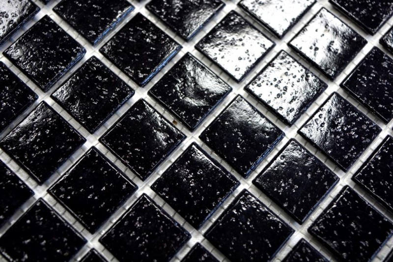 Mosaico de vidrio mosaico de azulejos manchas negras ducha BAÑO PARED cocina pared - MOS50-0302
