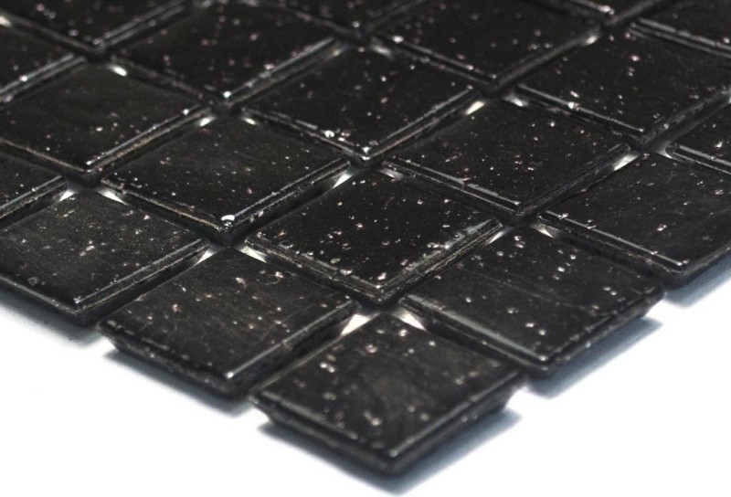 Mosaico de vidrio mosaico de azulejos manchas negras ducha BAÑO PARED cocina pared - MOS50-0302